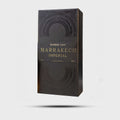 Elegant packaging of Marrakech Imperial perfume, showcasing Boheme Chic design with intricate details.