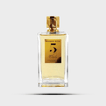 Rosendo Mateu #5 Elixir perfume bottle showcasing a luxurious fragrance with a golden design.